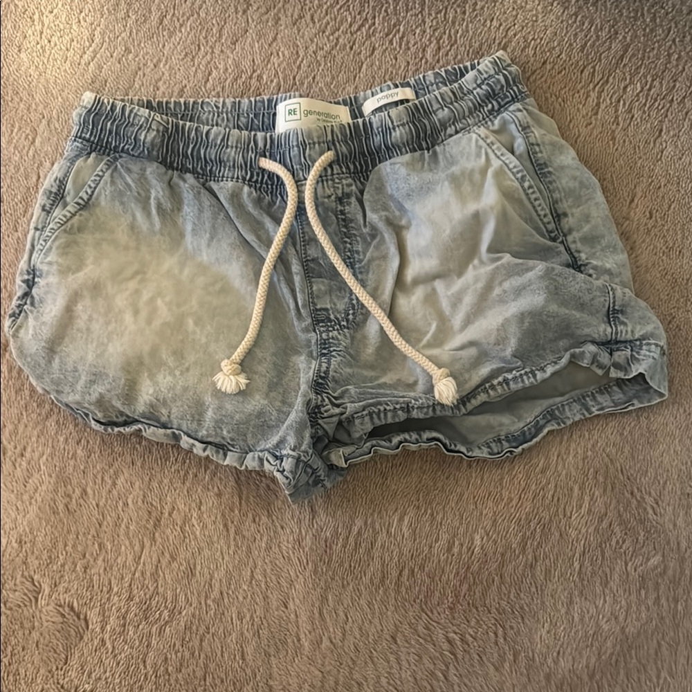 Blue Shorts Lightweight Drawstring